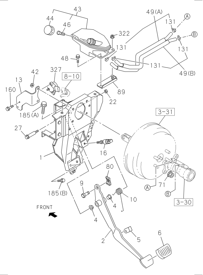 Isuzu NPRHD Switch. Pedal, control, brakes, brake 8983416320